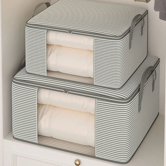 Large Capacity Storage Bag with Clear Window — Foldable Closet Organizer