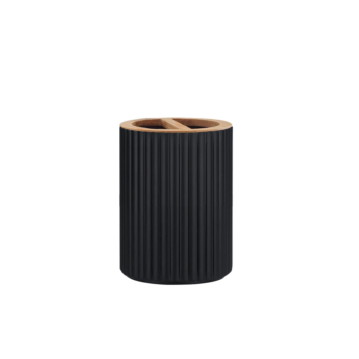 Ribbed Soap Dispenser & Storage Set | Modern Bathroom Organization
