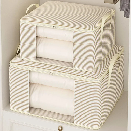 Large Capacity Storage Bag with Clear Window — Foldable Closet Organizer