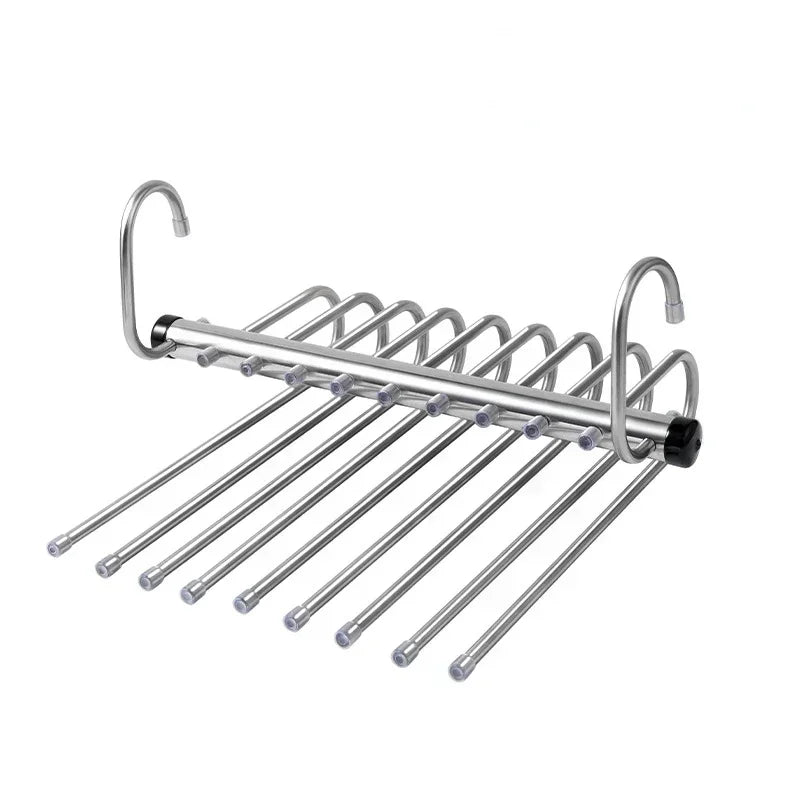 Space-Saving Folding Pants Hanger | Multi-Layer Closet Organizer