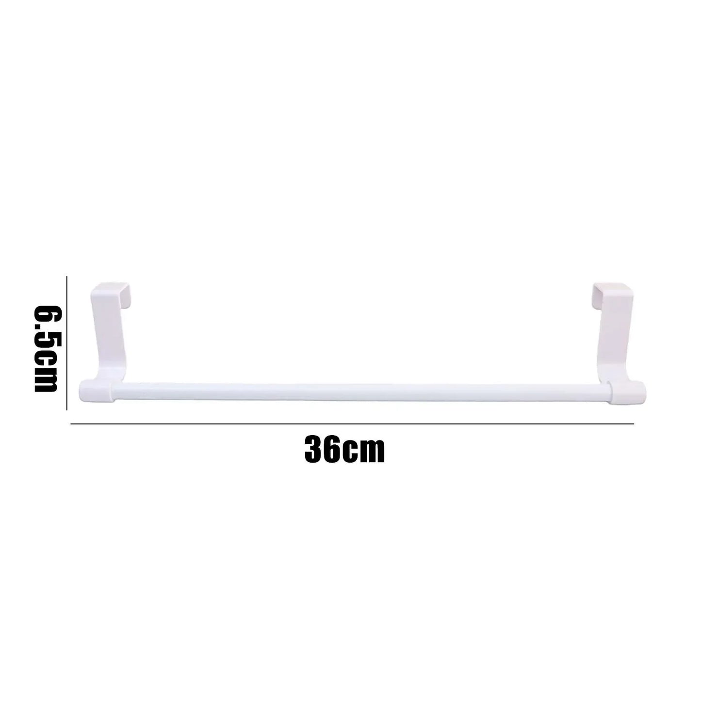 No-Drill Over-Door Towel Rack — Cabinet & Drawer Hanging Holder