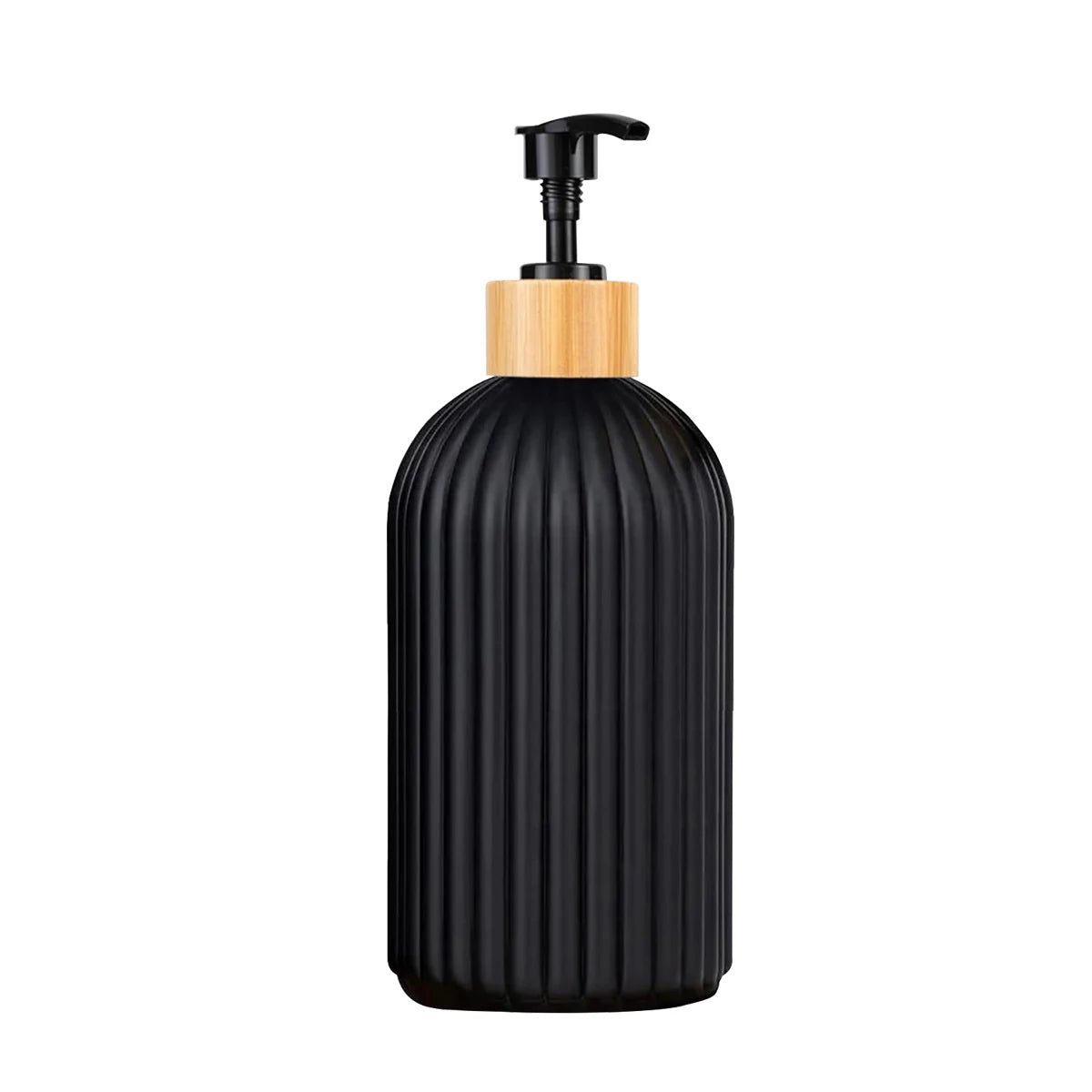 Ribbed Soap Dispenser & Storage Set | Modern Bathroom Organization