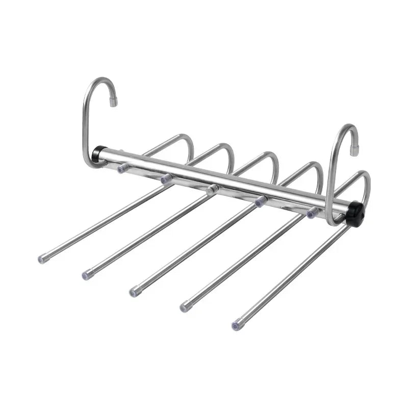 Space-Saving Folding Pants Hanger | Multi-Layer Closet Organizer